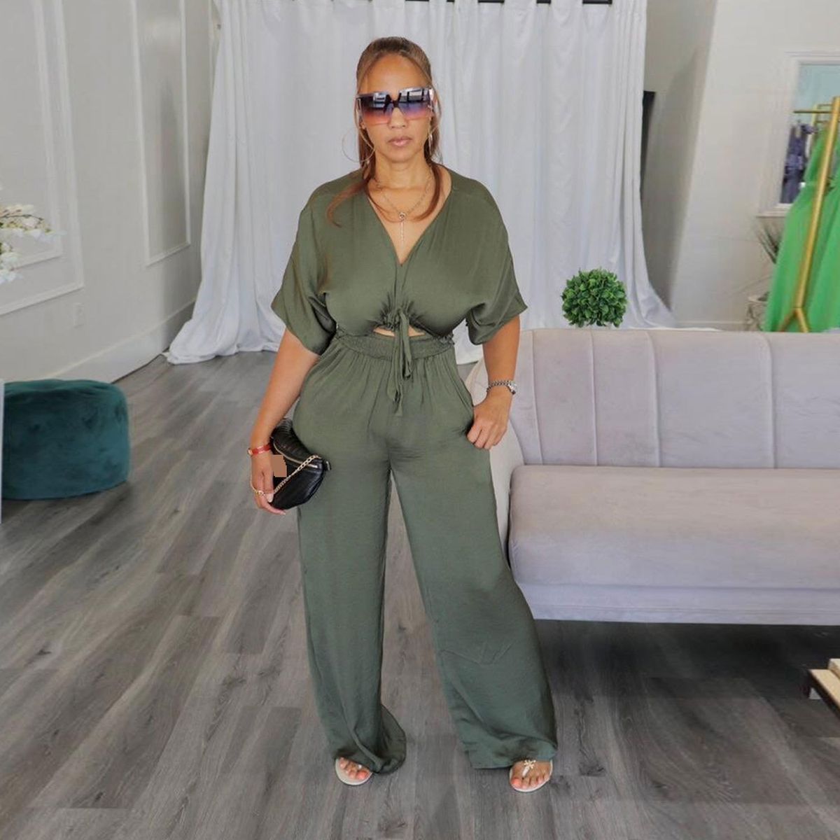 Women's Clothing casual strappy jumpsuit_ecoleips.com
