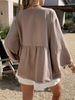 Women's Clothing Elegant Stylish Women's Loose Fitting Vacation Top Casual Tees For Spring Summer 2026_ecoleips.com