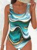 2026 Slimming High-End Training Bikini One Piece Swimsuit Retro Conservative Design For Professional Competitive Swimming_ecoleips.com