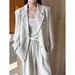 K Wearing A High-end Suit Jacket And Women's Small Suit Pants Set_ecoleips.com