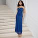 Halter Tie Back Mesh Formal Dress | Free Rhinestone Pin Stretch Bodycon Maxi For Wedding & Cocktail_ecoleips.com