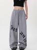 "Women's High Waist Loose Wide Leg Pants - Elastic Drawstring Comfort Fit For Dance, Hip Hop & Casual Wear"_ecoleips.com