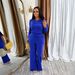 Women's Slimming Casual Jumpsuit TW902 Long Sleeved Solid Color Commuter Pants with Tie up Versatile Autumn Winter European American Style_ecoleips.com