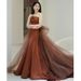 Elegant Mermaid Style Strapless Evening Gown with Short Train for Women New 2026 Toast Dress Sophisticated Engagements_ecoleips.com