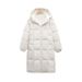 Pinghu Chijia Thick Loose Puffer New Duck Winter Coat Extra Long Over-The-Knee Down Jacket For Women_ecoleips.com