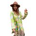 Women's Clothing Style Women's Printed V-Neck Long Sleeve Dress Fashionable Hot Selling Item Cross Border_ecoleips.com