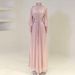 Elegant Long-Sleeve Ruffle Hem Dress For Women – Flowy Maxi Dress With 3D Texture (Multiple Colors & Sizes)_ecoleips.com