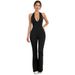 European American Style Nude-feel Hollow-out Backless Tight-fitting Jumpsuit, New Summer One-piece Outfit, Butt-lifting_ecoleips.com