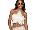 Women's Clothing Fashion Halter Neck Tie Flower Shape Top Summer New Sexy Hollow_ecoleips.com