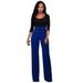 Slim Fit Double Breasted Flared Trousers Wide Leg Pants Style Casual Bottoms For Women_ecoleips.com