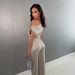 CY902225 Women's Slim Fit Sequined Jumpsuit Sleeveless European American Style Evening Dress New Trousers_ecoleips.com
