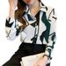 Women's Clothing long sleeved chiffon shirt spring fashion slim print tops large size all match shirt summer sun protection_ecoleips.com