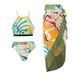 Women's Clothing Women's Retro Three Piece Swimsuit Set European And American Style With Tassel Skirt And Backless Design Fashionable_ecoleips.com