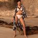 Women's Clothing Bikini New Color Matching High Waist Split Swimsuit And Cover Up Suit For Women_ecoleips.com