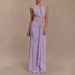 Elegant Long Dress European American Style Backless Ribbon Waist Cinching Deep V Neck Lace Sexy Phoenix Dress for Women_ecoleips.com