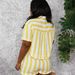 European And American Style Women's Summer Fashion Vertical Striped Print Set Comfortable Loose Casual Shirt Two-Piece Outfit_ecoleips.com
