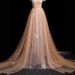 Women's Clothing High End Annual Meeting Sequined V Neck Wedding Dress Host Beautiful Voice Solo Vocal Art Examination_ecoleips.com