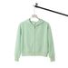 350g Short Hooded Zipper Cardigan Jacket For Women, Trendy Korean Style, Simple Casual Personality Sweatshirt, Autumn_ecoleips.com