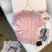 Women's Clothing Real Shot Of New Summer Design Thin Slim Round Neck T Shirt Short Sleeve Ice Silk Knitted_ecoleips.com