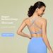 New Style Hollowed Out Cross Back Sports Bra With Thin Straps And Square Neck, Sexy Yoga Bra Available For Dropshipping._ecoleips.com