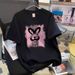 Women's Off-Shoulder T-Shirt Cartoon Print Cotton Short Sleeve Slimming Fashionable Top For Youth Summer New Style_ecoleips.com