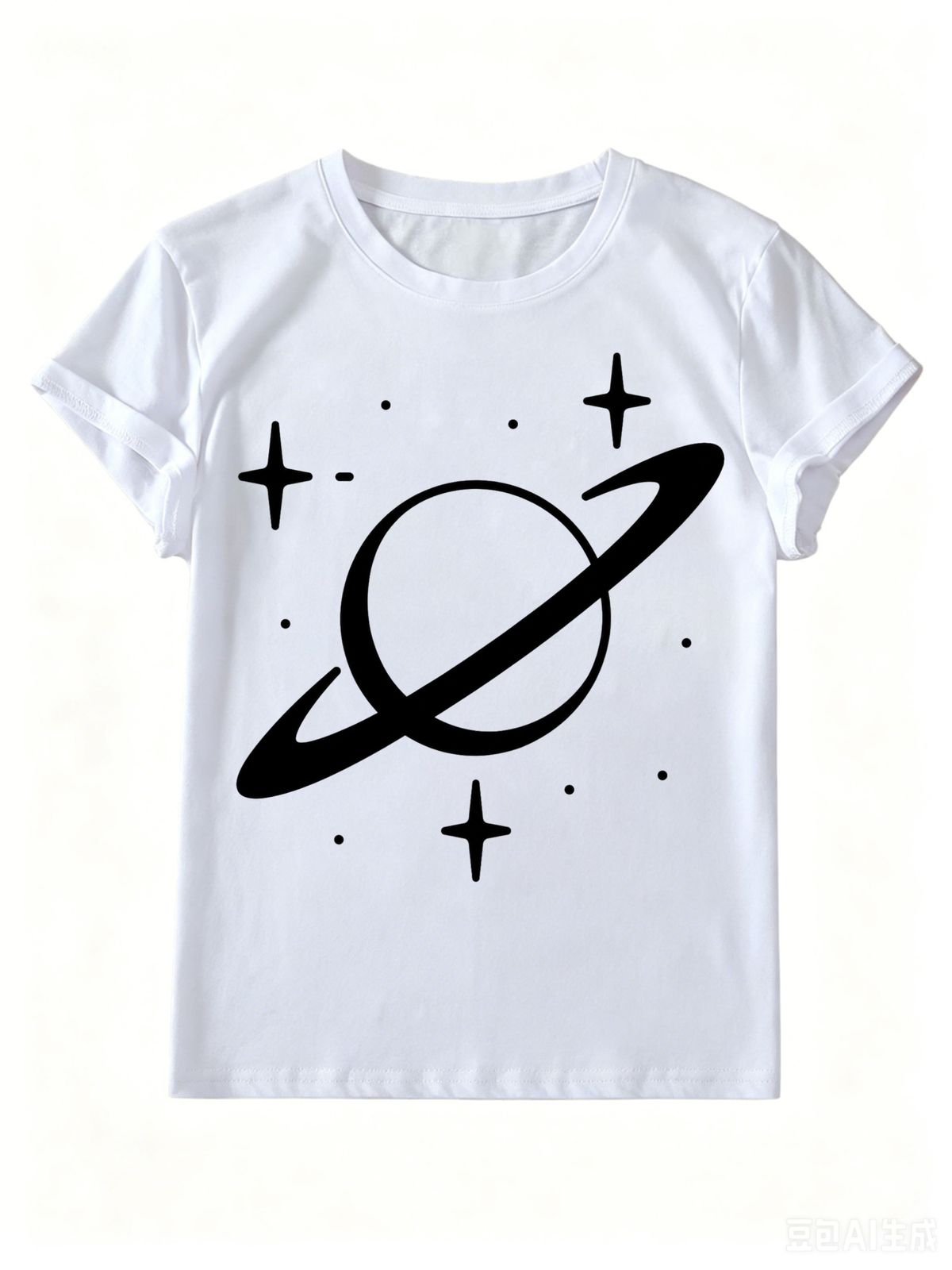 Women’s Casual Printed Top, Illustration Graphic Short Sleeve Tee For Spring & Summer Fashion_ecoleips.com
