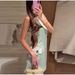 French Style Mint Green Dress Women Sleeveless 3D Flower Waist Cinched Mini Dress Elegant Casual Party Short Dress For Ladies_ecoleips.com