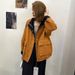 girl Parka Cotton-Padded Jacket Fashion Cotton Coat For Women Korean Style Casual Loose Slimming 2025 Winter New Warm Trendy_ecoleips.com