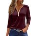 2026 Best-Selling T-Shirt V-Neck Three-Button Printed Short-Sleeve European And American Women's Top From Source_ecoleips.com