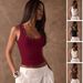 Slim Fit Sleeveless Rhinestone Top for Women Y2K Style Personalized Perforated Waist Cinching Design Tank Outerwear_ecoleips.com