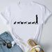European And American Cross-border Foreign Trade Clothing Cute Cartoon Cat Round-neck Printed Women's Short-sleeve_ecoleips.com