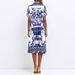 Spring Fashion: Retro Courtly Style Dress With Slimming Waistline, Versatile Short-Sleeved Print_ecoleips.com