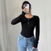 Voya Women's T-shirt With Round Neck, Slim Fit And Versatile Interior, Base Top, Summer Short Sleeved T-shirt For Women_ecoleips.com