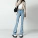 Women's High-Waisted Flared Jeans – Stretchy, Slimming, & Floor-Length For Petite To Plus Size_ecoleips.com
