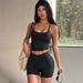 Women's Y2K Style Sports Tank Top Yoga Shorts Set Cross Border E-commerce European And American Summer Clothing 2026_ecoleips.com