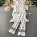 Embroidered Sun Protection Set – Flowy Long Sleeve Top & Wide-Leg Pants, Elegant & Breathable Universal Fit_ecoleips.com