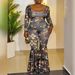 Plus Size Floral Print Jumpsuit For Women – Stylish Backless Bell Bottom Romper With Long Sleeves, Comfortable & Fashionable Outfit For Casual Wear_ecoleips.com