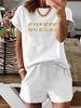 Women’s 2 Piece Outfit Set – Oversized Graphic T-Shirt And Biker Shorts Matching Set, Casual Summer Lounge Tracksuit For Daily Wear-340_ecoleips.com