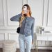 Spring And Autumn Round Neck Buttoned Women's Versatile Elegant Commuting Long Sleeve Knit Cardigan_ecoleips.com