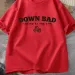 2024 Tortured Poets Tshirt Down Bad Crying At The Gym Graphic T Shirts Women Summer Workout T Shirt Short Sleeve Tees_ecoleips.com