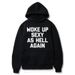 Cross-border European Size Women's Pure Cotton T-shirt "Woke Up Sexy As Hell Again" Funny T-Shirt_ecoleips.com