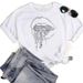 Cross-border Plus-size Harajuku-style Printed Loose Colorful Lip Print Short-sleeve Women's T-shirt_ecoleips.com