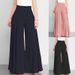 In-stock Foreign Trade 2026 Spring OL Women's Solid Color High-waisted Wide-leg Thin Casual Pants_ecoleips.com