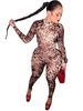 Women's Clothing Leopard Print Jumpsuit High Waist Zipper Detailing Hot Girl Short Trousers_ecoleips.com