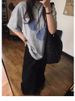 Blue Fruit Printed T-shirt For Men And Women Pure Cotton Retro Summer Fashion Trend Comfy Couple Short Sleeved Top Harajuku_ecoleips.com
