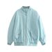 Winter Streetwear Baseball Jacket Women's Loose Bomber Coat Fashion Outerwear Polyester Cotton Filled With Multiple Colors XS-XL_ecoleips.com