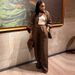 African Clothing Women's Shirt European And American Casual Fashion Cross-Border Three-Quarter Sleeve Top Pants_ecoleips.com