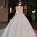 French Style Petite Princess Wedding Dress 2025 New Summer Short Sleeved Main Dress with Train High Quality_ecoleips.com
