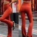 High Waisted, Hip Lifting, Yoga Pants For Women With A Premium Feel, Featuring A Bare Skin Texture And Breathable Comfort. These Flared Pants_ecoleips.com