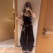 Women's Wide Leg Jeans High Waisted Street Style Retro Embroidered With Letters And Flowers Loose Fit Floor Length Y2K Trousers_ecoleips.com